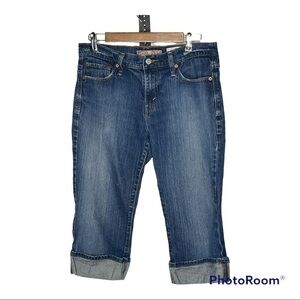 Levi’s Cuffed Blue Jean Capris Sz 10